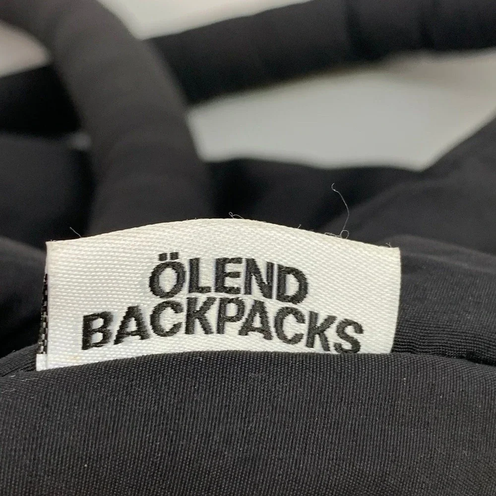 ÖLEND Backpacks Black Large Padded Shoulder Nylon Tote‎ Bag Drawstring Closure